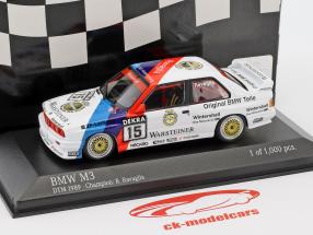 BMW M3 (E30) #15 DTM Kampioen 1989 Roberto Ravaglia 1:43 Minichamps