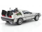 DeLorean Time Machine Flying Wheel Version Back to the Future II (1989) silver 1:24 Jada Toys