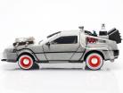 DeLorean Time Machine Back to the Future III (1990) silber 1:24 Jada Toys