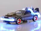DeLorean Time Machine Back to the Future III (1990) zilver 1:24 Jada Toys