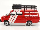 Ford Transit MK II R.E.D Rallye Assistance bouwjaar 1985 rood / wit 1:18 Ixo