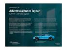 Porsche Calendrier de l&#39;Avent: Porsche Taycan Turbo S riviera bleu 1:24 Franzis