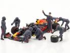 Formel 1 Pit Crew Figuren-Set #3 Team Blau 1:43 American Diorama