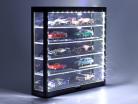 Showcase LED Multicase 5 floors for models in the scale 1:43 / 1:64 black Triple9