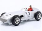 S. Moss Mercedes-Benz W196 #12 winnaar Brits GP formule 1 1955 met bestuurder figuur 1:18 WERK83