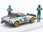 Lancia Stratos HF #10 gagnant Rallye Monte Carlo 1976 avec personnages 1:43 Ixo