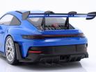 Porsche 911 (992) GT3 RS Bouwjaar 2023 blauw / zilver velgen 1:18 Minichamps