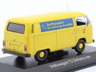 Volkswagen VW T2 autobús Alemán Oficina Federal de Correos Año de construcción 1972 amarillo 1:43 Minichamps