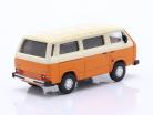 Volkswagen VW T3L bus oranje / wit 1:64 Schuco