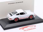 Porsche 911 Carrera RS 2.7 Byggeår 1973 hvid / rød 1:43 Welly