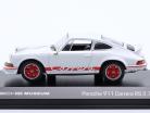 Porsche 911 Carrera RS 2.7 year 1973 white / red 1:43 Welly