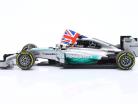 L. Hamilton Mercedes F1 W05 #44 gagnant Abu Dhabi GP formule 1 Champion du monde 2014 1:18 Minichamps