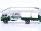 Fiat 673 Racing Bil Transportør Lancia Alitalia Rallye 1976 hvid / grøn 1:43 Ixo