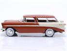 Chevrolet Bel Air Nomad Année de construction 1956 brun métallique / crème blanc 1:18 KK-Scale