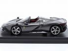 Ferrari Daytona SP3 Open Top Byggeår 2021 mørkegrå metallisk 1:43 LookSmart