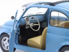 Fiat 500 F Custom Année de construction 1968 Bleu clair 1:12 KK-Scale