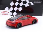 Porsche 911 Carrera 4 GTS Coupe Byggeår 2020 rød 1:18 Minichamps