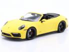 Porsche 911 Carrera 4 GTS Cabriolet Byggeår 2020 gul 1:18 Minichamps