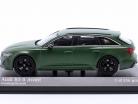 Audi RS 6 Avant Byggeår 2019 kedelig grøn 1:43 Minichamps