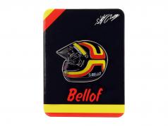 Stefan Bellof Pin шлем красный / желтый / черный