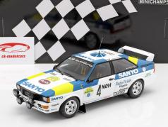 Audi Quattro #4 gagnant International Swedish Rallye 1982 Blomqvist, Cederberg 1:18 Minichamps
