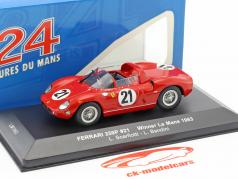 Ferrari 250P #21 勝者 24h LeMans 1963 Scarfiotti, Bandini 1:43 Ixo