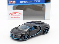 Bugatti Chiron World Record Car #42 J.-P. Montoya zwart 1:24 Maisto