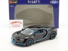 Bugatti Chiron World Record Car #42 J.-P. Montoya schwarz 1:18 Bburago