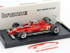 Gilles Villeneuve Ferrari 126C2 #27 EE.UU. GP Long Beach fórmula 1 1982 1:43 Brumm