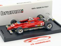 Gilles Villeneuve Ferrari 126C2 #27 EUA GP Long Beach fórmula 1 1982 1:43 Brumm