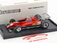 Mario Andretti Ferrari 126C2 #28 3ª italiano GP fórmula 1 1982 1:43 Brumm