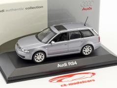 Audi RS4 silver blue metallic 1:43 Minichamps