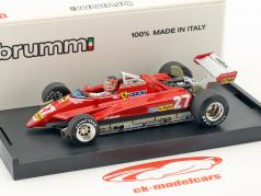 Gilles Villeneuve Ferrari 162C2 #27 巴西 GP 公式 1 1982 1:43 Brumm