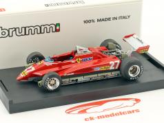 Gilles Villeneuve Ferrari 162C2 #27 Brésil GP formule 1 1982 1:43 Brumm