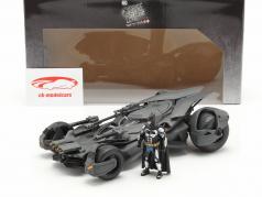 Batmobile med Batman figur film Justice League (2017) grå 1:24 Jada Toys