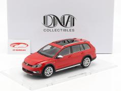 Volkswagen VW Golf 7 Alltrack ano de construção 2015 tornado vermelho 1:18 DNA Collectibles