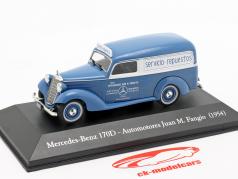 Mercedes-Benz 170D Automotores J. M. Fangio ano de construção 1954 azul / branco 1:43 Altaya