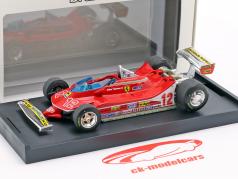Gilles Villeneuve Ferrari 312T4 #12 2º francês GP fórmula 1 1979 1:43 Brumm