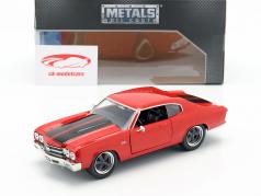 Dom's Chevrolet Chevelle SS Fast and Furious 赤 / ブラック 1:24 Jada Toys