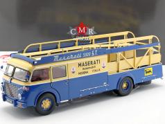 Fiat 642 RN2 Bartoletti Maserati レース トラック 1957 ブルー / 黄色 1:18 CMR