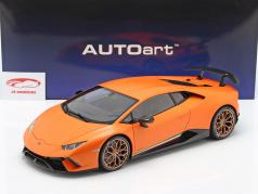 Lamborghini Huracan Performante 建设年份 2017 anthaeus 橙色 1:12 AUTOart