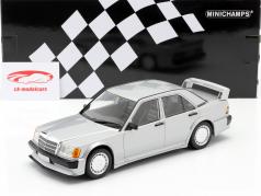 Mercedes-Benz 190E 2.5-16V Evo 1 1989 sølv metallisk 1:18 Minichamps