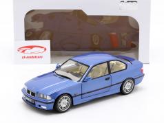 BMW M3 Coupe (E36) Bouwjaar 1990 estoril blauw 1:18 Solido