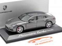Porsche Panamera Turbo (2. Gen.) Executive ágata cinzento metálico 1:43 Herpa