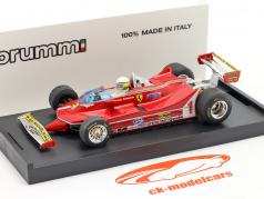 Jody Scheckter Ferrari 312T5 #1 Argentine GP formule 1 1980 avec Fahrerfigur 1:43 Brumm
