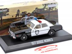 Dodge Monaco Police Année de construction 1977 noir / blanc 1:43 Greenlight