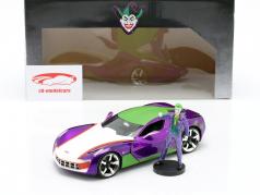 Chevrolet Corvette Stingray 2009 Avec figure The Joker DC Comics 1:24 Jada Toys