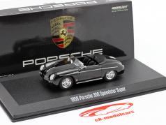 Porsche 356 Speedster Super Open Top Año de construcción 1958 negro 1:43 Greenlight