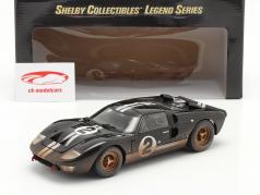 Ford GT40 MK II #2 优胜者 24h LeMans 1966 Dirty Version 1:18 ShelbyCollectibles