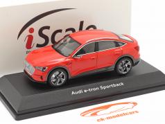 Audi e-tron Sportback year 2020 catalunya red 1:43 iScale